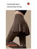 Plus Size Fake Two-Piece Yoga Skirt Pants for Women - High Waist, Anti-Exposure, Elastic Fitness Running Wear