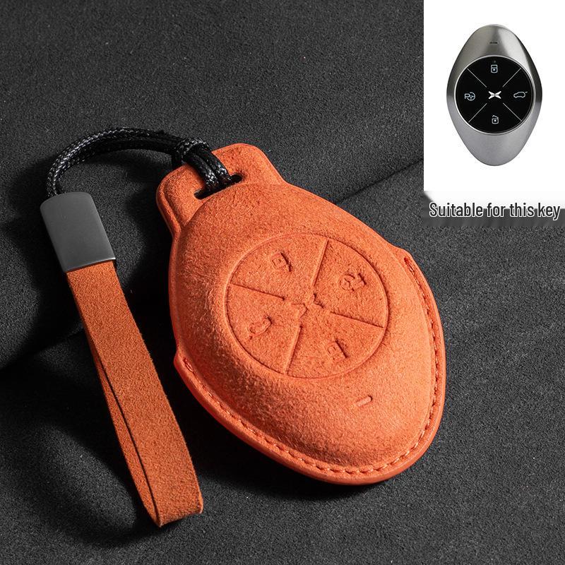 Xiaopeng P7 Key Case: Suede Protective Shell for P5, G3i, G9, P7i, G6 Models
