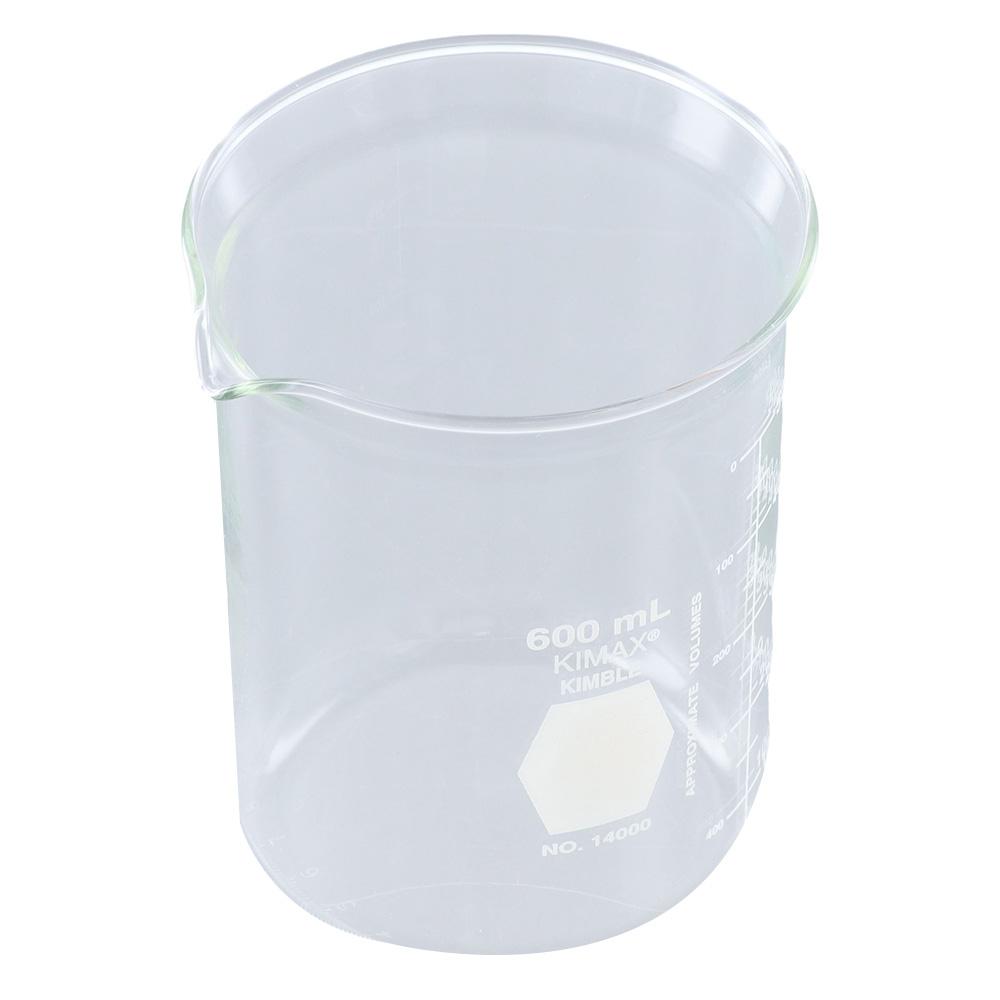 

Стеклянный градуированный стакан 600 мл, масштабированный мерный стакан, лабораторный стакан, химическое лабораторное оборудование