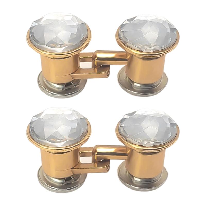 Elegant Flat Back Waist Tightening Button For Jeans Pants Waist Fastener Clip NoSewing Multiuse Clasp for Loose Trousers