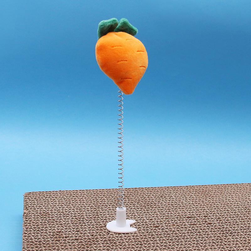 Durable Plastic Cat Scratching Board Toy Fun And Engaging Random Colors Or Carrot) Perfect For Your Feline Friend