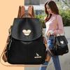 Schoolbag1011 Autumn New Fashion Simple Shoulder Shoulder Korean Version Atmospheric Backpack Trend Travel Women's Bag