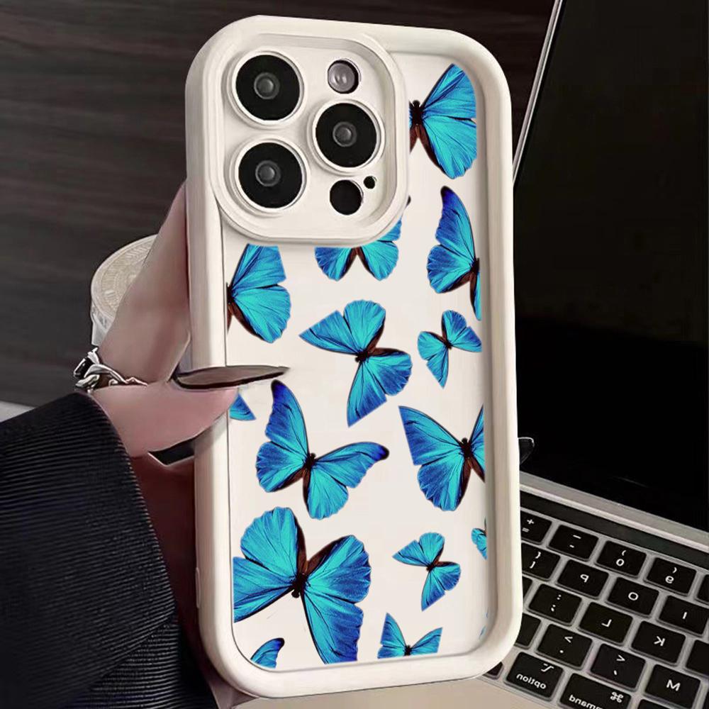 Husă pentru telefon Moale Ochi de înger TPU pentru Samsung A05 A04 A30 A50 A13 A23 A53 A14 A24 A34 A54 A15 A25 A35 A55 S20 S23 FE S24 Ultra Ae58 Design de artă fluture