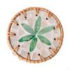 Handmade Rattan Coaster Cup Holder Mat 10cm Diameter Home Decor Placemat Pad Drink for Gift