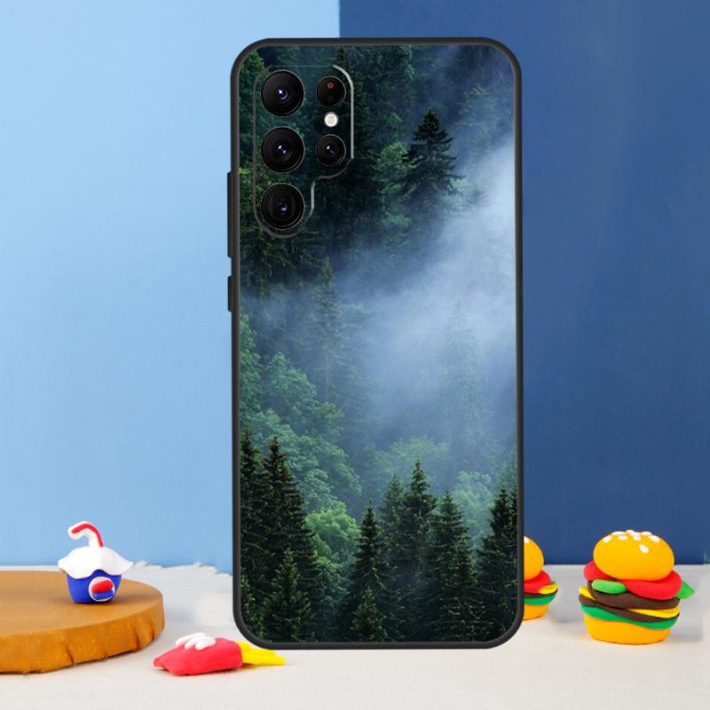 Forest Cloud Pattern Phone Case For Samsung Galaxy S24 Ultra S9 S10 S20 FE S22 S21 S23 Plus S25 Ultra Cover Coque