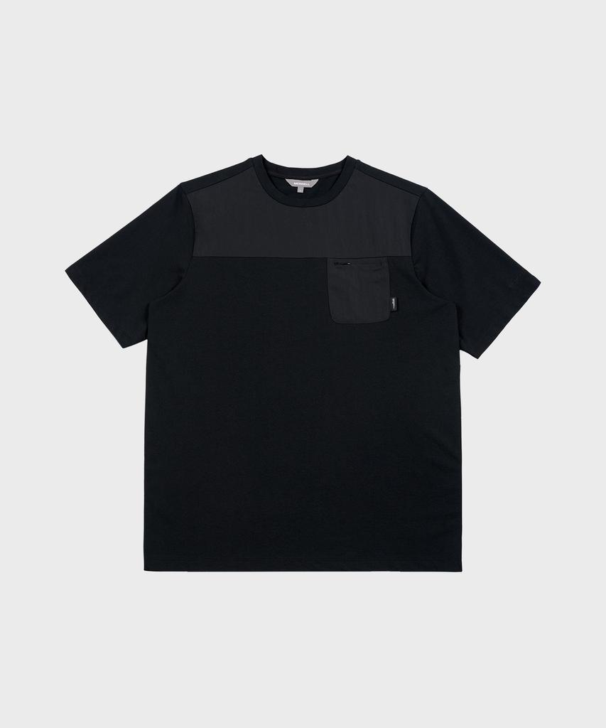 MERRELL [Men] Life Woven Patch Short Sleeve T-Shirt Black