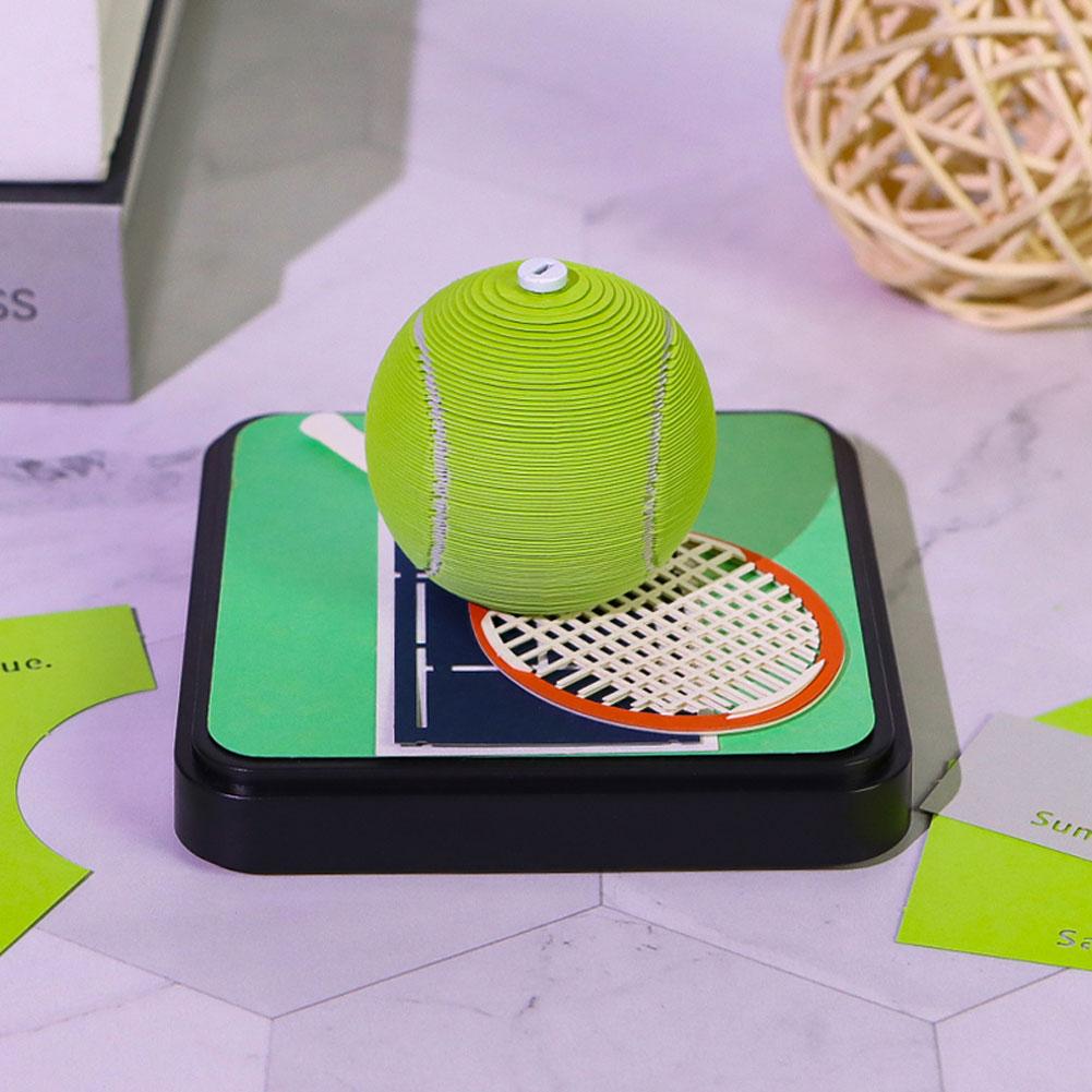 Tennis 3D Notepad Calendar 2025 Memo Pad Paper Art Notes Year's Sticky Sculpture New Gifts Acce C3V0