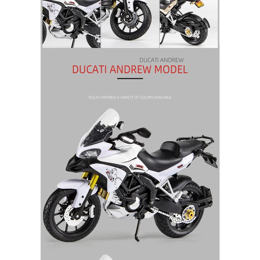 1/12 Ducati MTS Enduro Die Cast Motorcycle Model Toy Vehicle Collection Autobike Shork-Absorber Off Road Autocycle Toys Car
