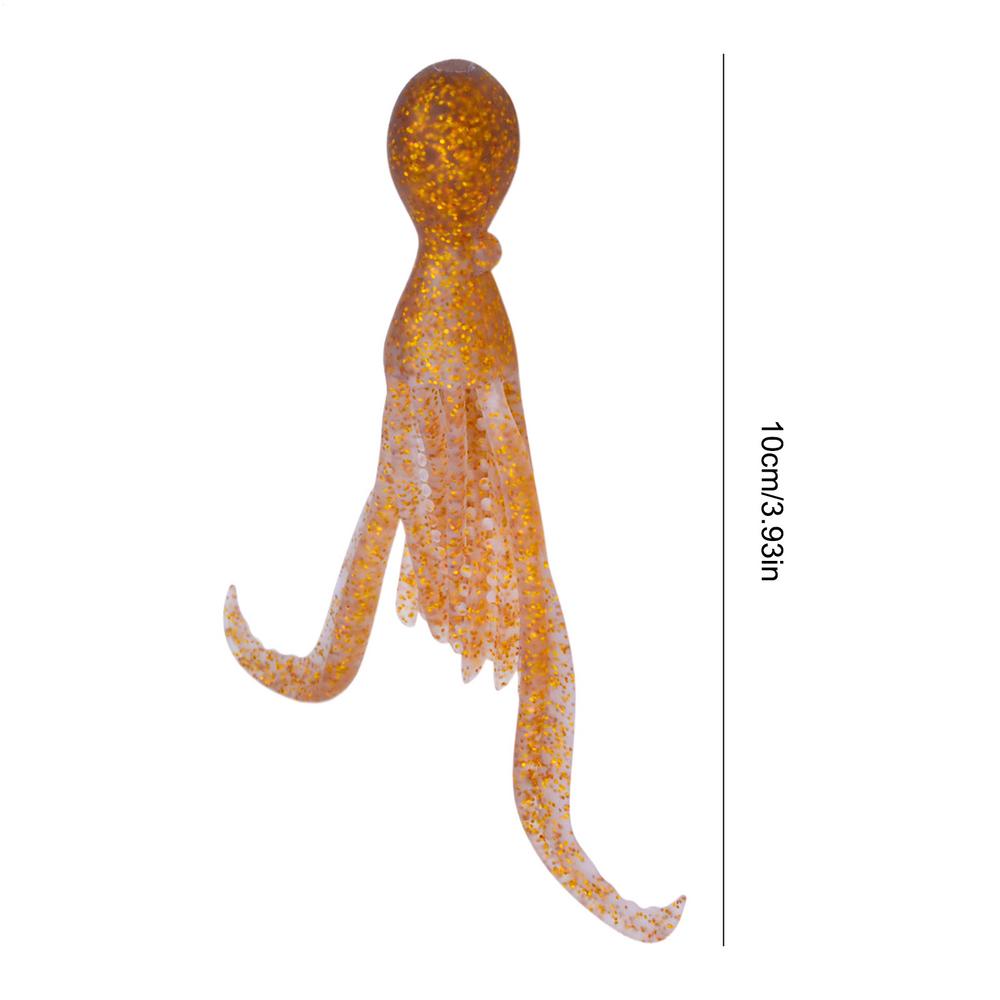 

Simulated squid fake bait High Elasticity Effective Easy Catching Lures Kit Soft nature Squid Bait for Deep Sea Boat Fishing золотий