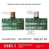 1Pcs Type C 24P 2.54Mm Connector Socket Type-C Male To Female Usb 3.1 Test Pcb Board Adapter For Data Line Wire Cable Transfer