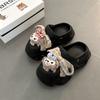 Cartoon Cute Hole Shoes Women's New Muffin Thick-soled Non-slip Bag Head Cool Slippers Tide