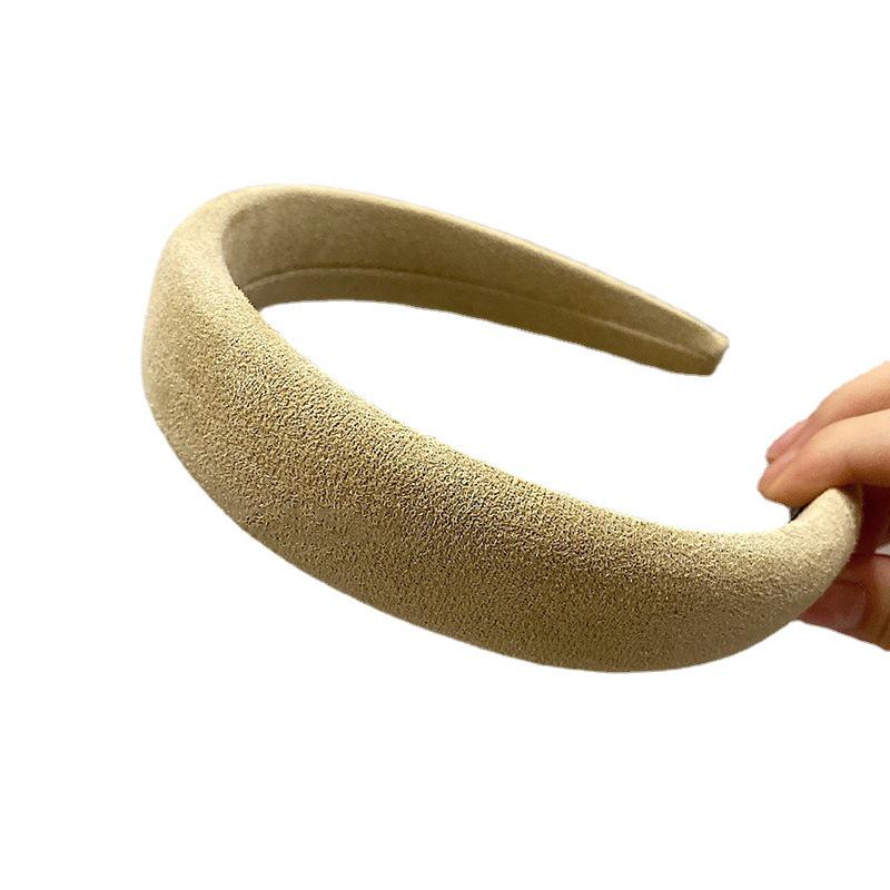 Bandeau éponge coloré Dongdaemun:  Épingle à cheveux large polyvalente pour filles