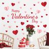 Valentine's Day Heart-shaped Letter Wall Sticker for Romantic Decoration In Bedroom and Living Room