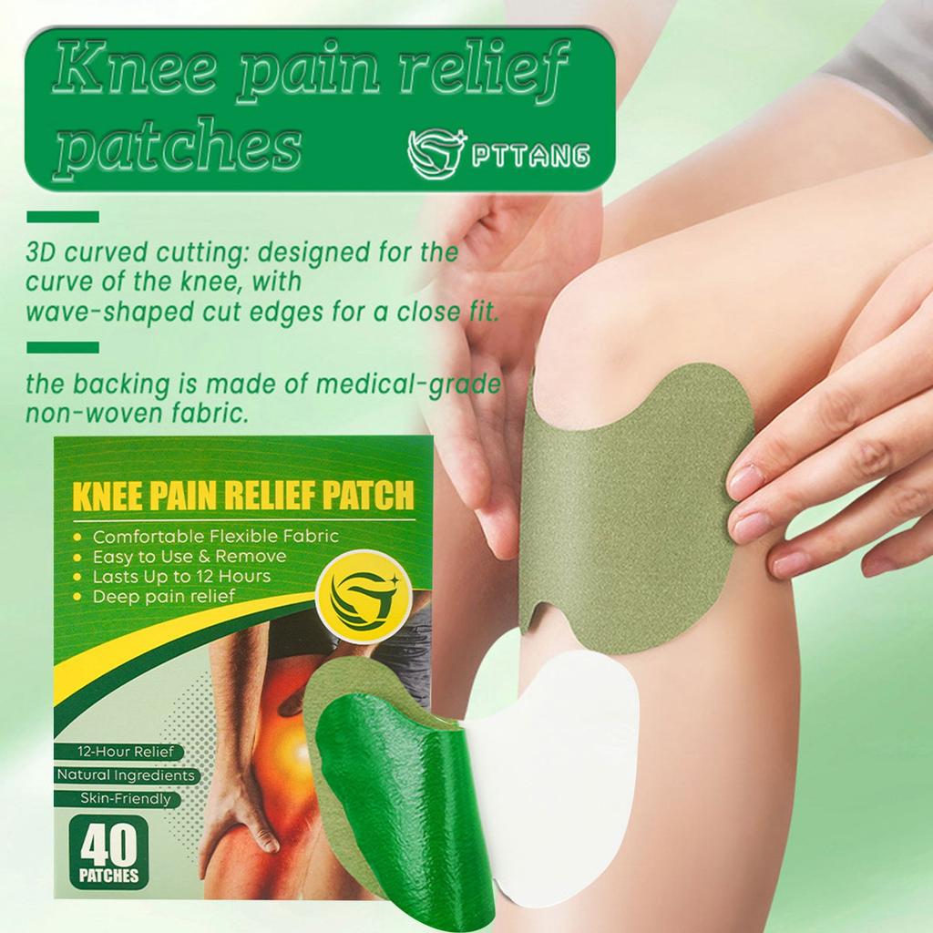 Plaster rozgrzewający na kolana, szyję, kręgosłup lędźwiowy, łagodzący ból, ziołowy - 40 szt.