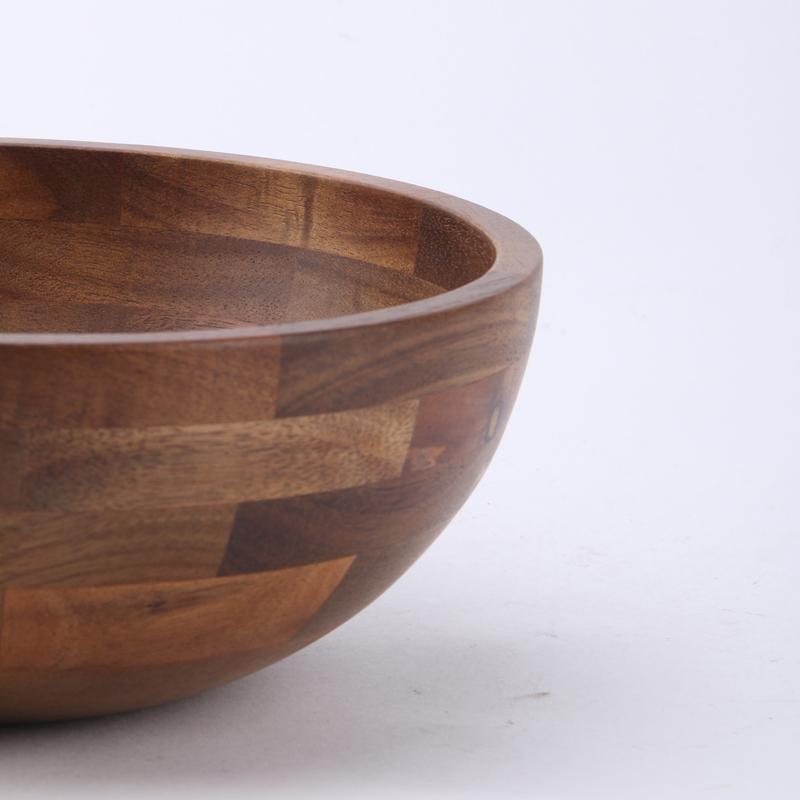 Factory Customizable Size and LOGO Made for Kitchen Food Grade Walnut Salad Bowl