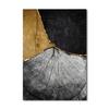 Modern Abstract Golden Black Canvas Painting Wood Texture Nordic Posters and Prints Wall Art Pictures for Living Room Home Decor