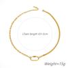 Simple And Fashionable Double-Layer U-Shaped Clavicle Chain, Personalized Design, Titanium Steel Necklace, Women Do Not Fade And Match