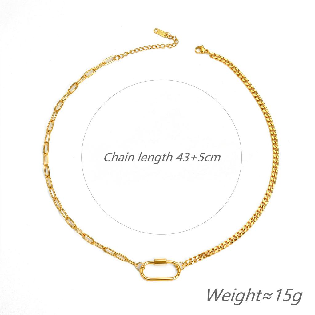 Simple And Fashionable Double-Layer U-Shaped Clavicle Chain, Personalized Design, Titanium Steel Necklace, Women Do Not Fade And Match