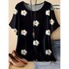 Sommer bedrucktes Damen Oberteil Modetrend Lässiges T-Shirt
