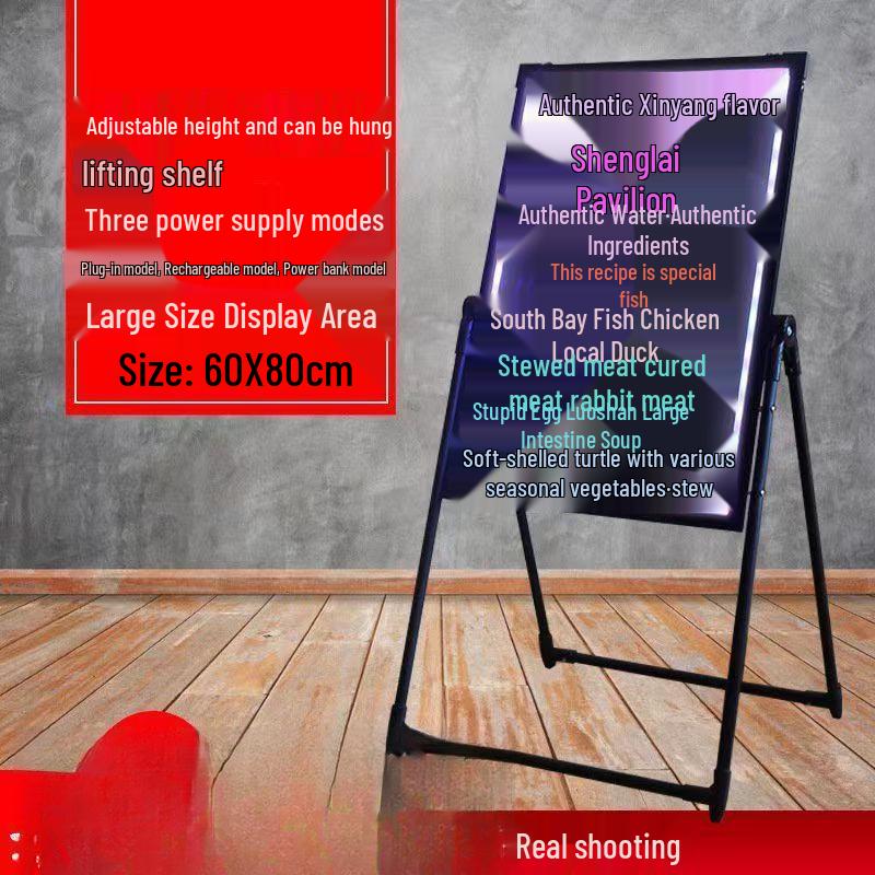 Luminous Market Stall Fluorescent Advertising Blackboard