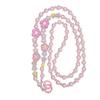 Creative Simple Colorful Love Transparent Beads Mobile Phone Case Cross-Chain
