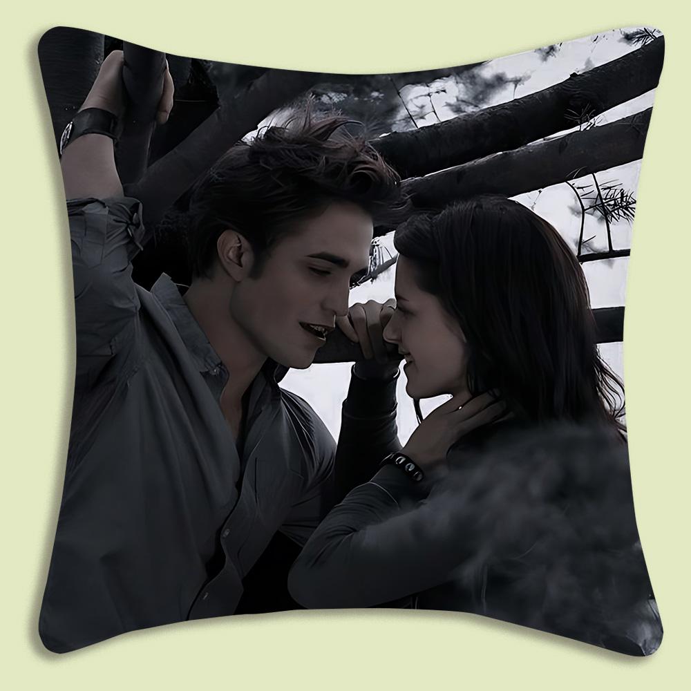 La Saga di Twilight Edward Cullen Copricuscini Moderni Cartoni Animati Divano Decorativo Casa Stampa Double-Sided Peluche Corto Cuscino Carino