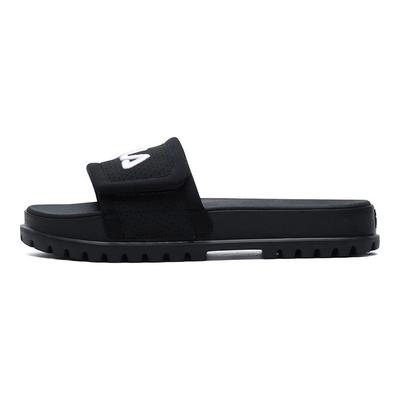Heritage-FHT Trendy Comfortable Rubber Sole Slide Sandals Women Footwear F12W124624FBK
