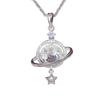 2026 Exquisite White Crystal Pendant Necklace, S925 Silver, Simple & Fashionable Design for Women