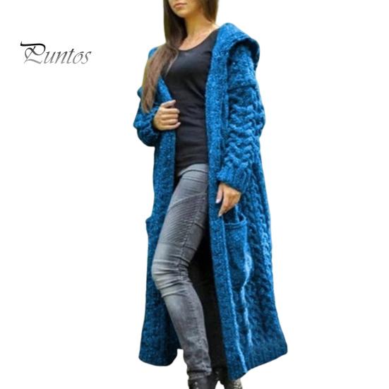 Jachetă de pulover pentru femei, cu buzunare, lungime mijlocie, tricotată cu glugă, textura răsucită, culoare uni, jachetă cu mânecă lungă, mărime, groasă, îmbrăcăminte exterioară zilnică pentru navetă