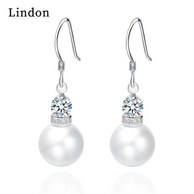Lindon – boucles d'oreilles en alliage de cuivre et Zircon pour femmes, cadeaux de fête de mariage
