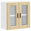 Vidaxl Kitchen Wall Cabinet with Glass Doors Porto Sonoma Oak