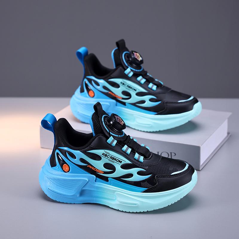 Boys' 2025 Autumn/Winter Waterproof Leather Sports Shoes with Plus Velvet for Middle and Older Kids
