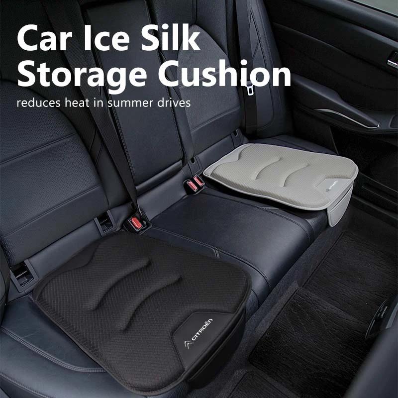 Ice Silk Car Seat Cover Ultrathin Cushion Rear Seat Protect Pad For Citroen Jumper Celysee Cactus Picasso Aircross Saxo Grand