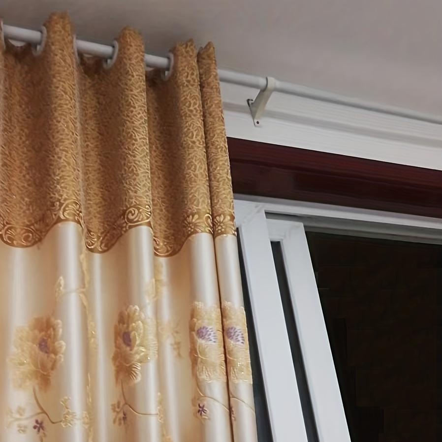 Curtain Rod Bracket, Heavy Duty Metal Wall Mount Support for Curtain Poles
