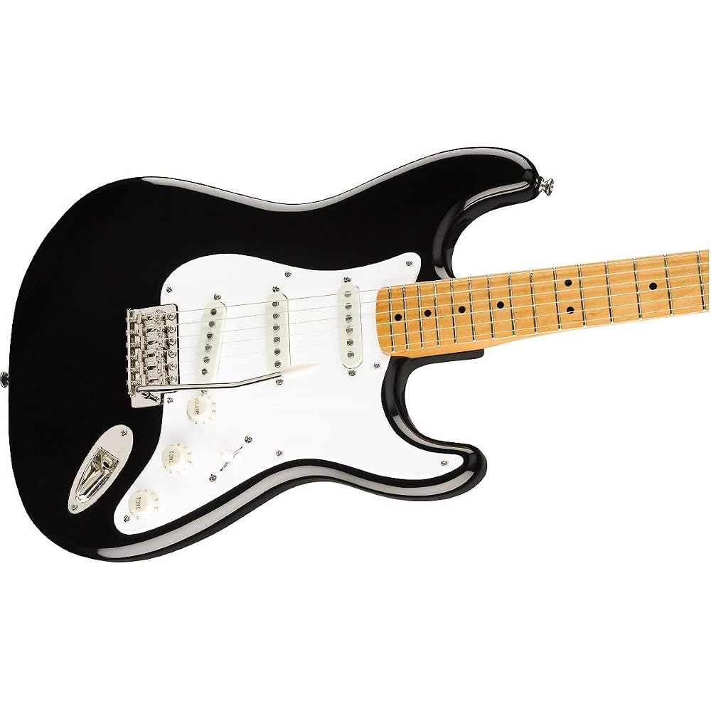 Squier by Fender Electric Guitar Classic Vibe 50s Stratocaster®, Black with Soft Case