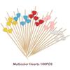 12cm 100pcs Bamboo Cocktail Sticks Pick Martini Drink Stick Picks Levo Bar Tool