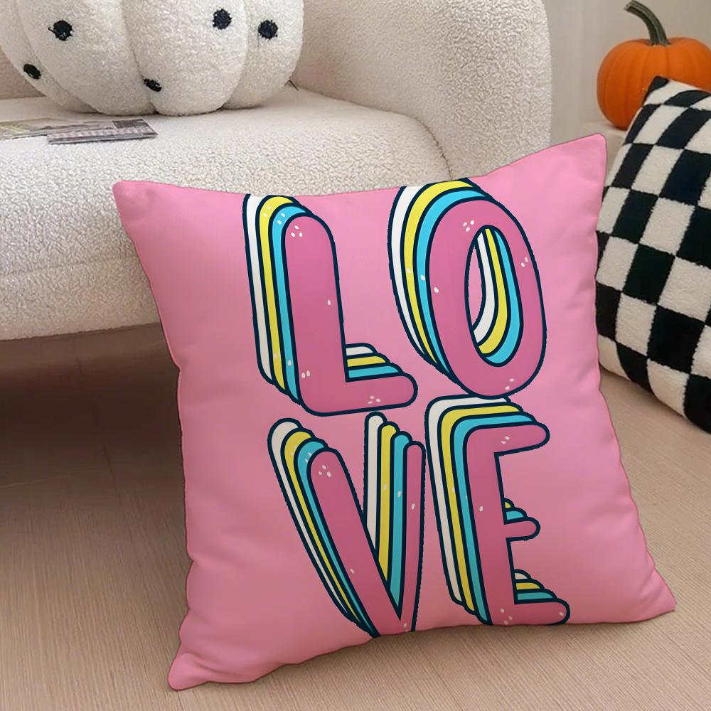 Uplifting Enduring Hope And Love Cushion Cover Throw Pillow Cover Hidden Button Durable Polyester Chair Cushion