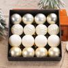 16pcs Shatterproof Electroplated Hanging Balls 6cm Xmas Tree Pendants Home New Year Decor