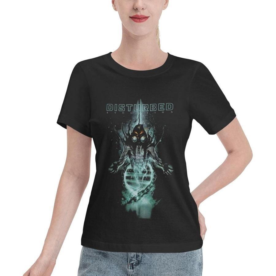 

KJDMHMTE T-Shirts for Women Disturbed Band Women s Short Sleeve T-Shirts Casual Crew Neck Cotton Athletic T-Shirts XXXXXL різнокольоровий