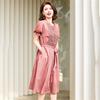 Robe d'été droite à manches courtes Jianhu pour mamans
