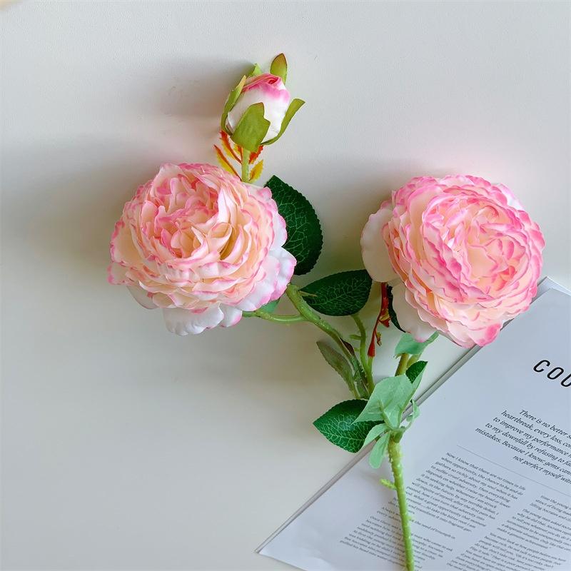 Silk High Quality Artificial Peony Bouquet Fake Flowers for Mother's Day Wedding Home Decor Realistic Floral Birthday Decors