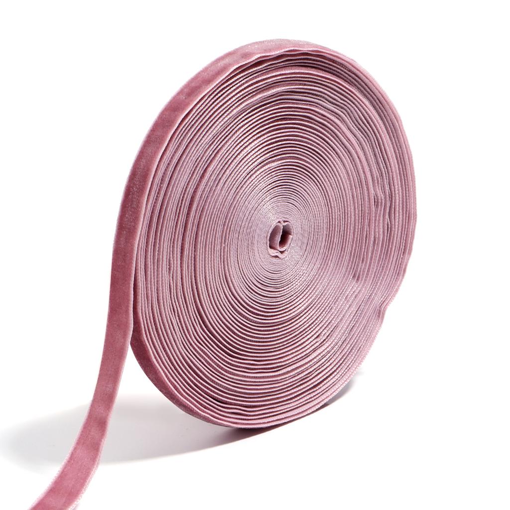 6-38mm Wine Red Single-sided Velvet Ribbons Diy Handmade Bow Flower Bouquet Gift Packaging Home Party Christmas Decorations