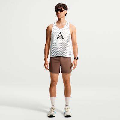 Nike ACG Lauftanktops Herren Weiß/Kohlschwarz Moderat