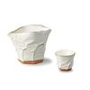 White Glazed Ripples Sake Set T96273780