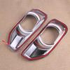Car Chrome Front Fog Lamp Light Trim Cover Fit For Jeep Wrangler JL 2018-