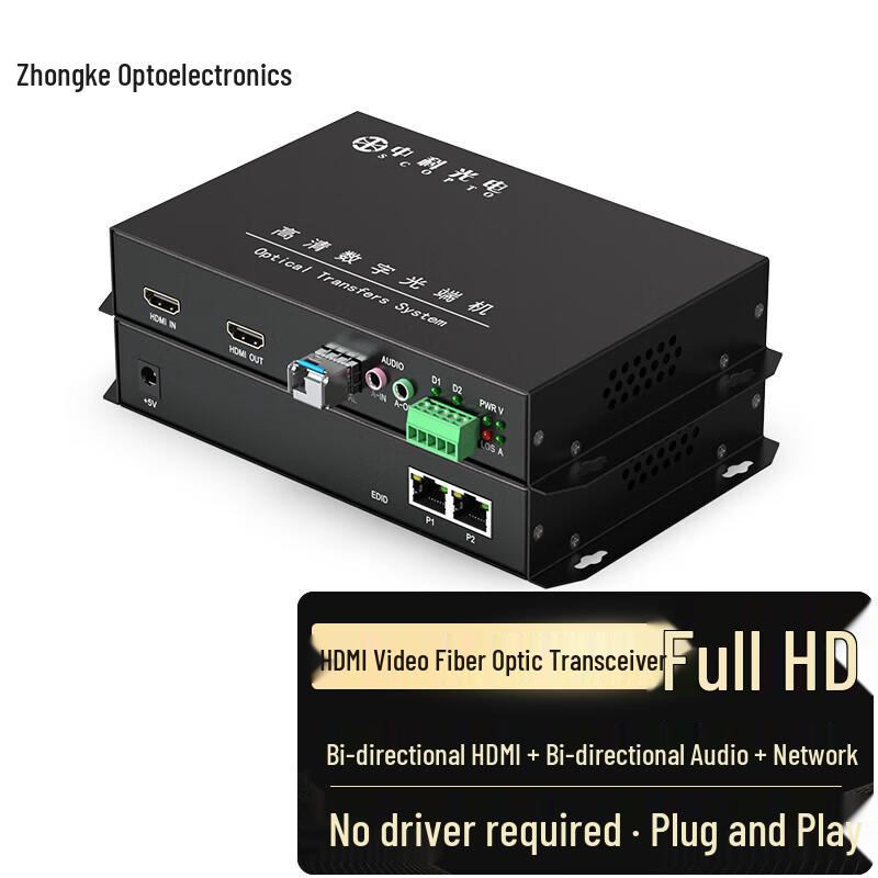Zhongke Optoelectronics Full HD HDMI Video Optical Transceiver