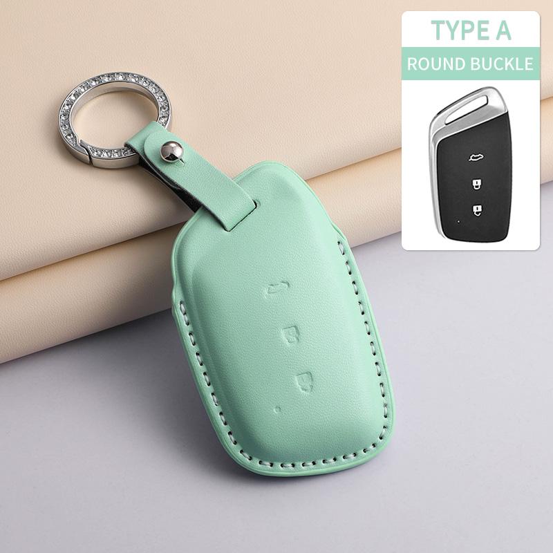 

Pu Leather Car Key Case Cover Shell For Baojun 530 630 310 E100 310W 510 730 360 560 Rs-5 Auto Remote Key Protection Accessories