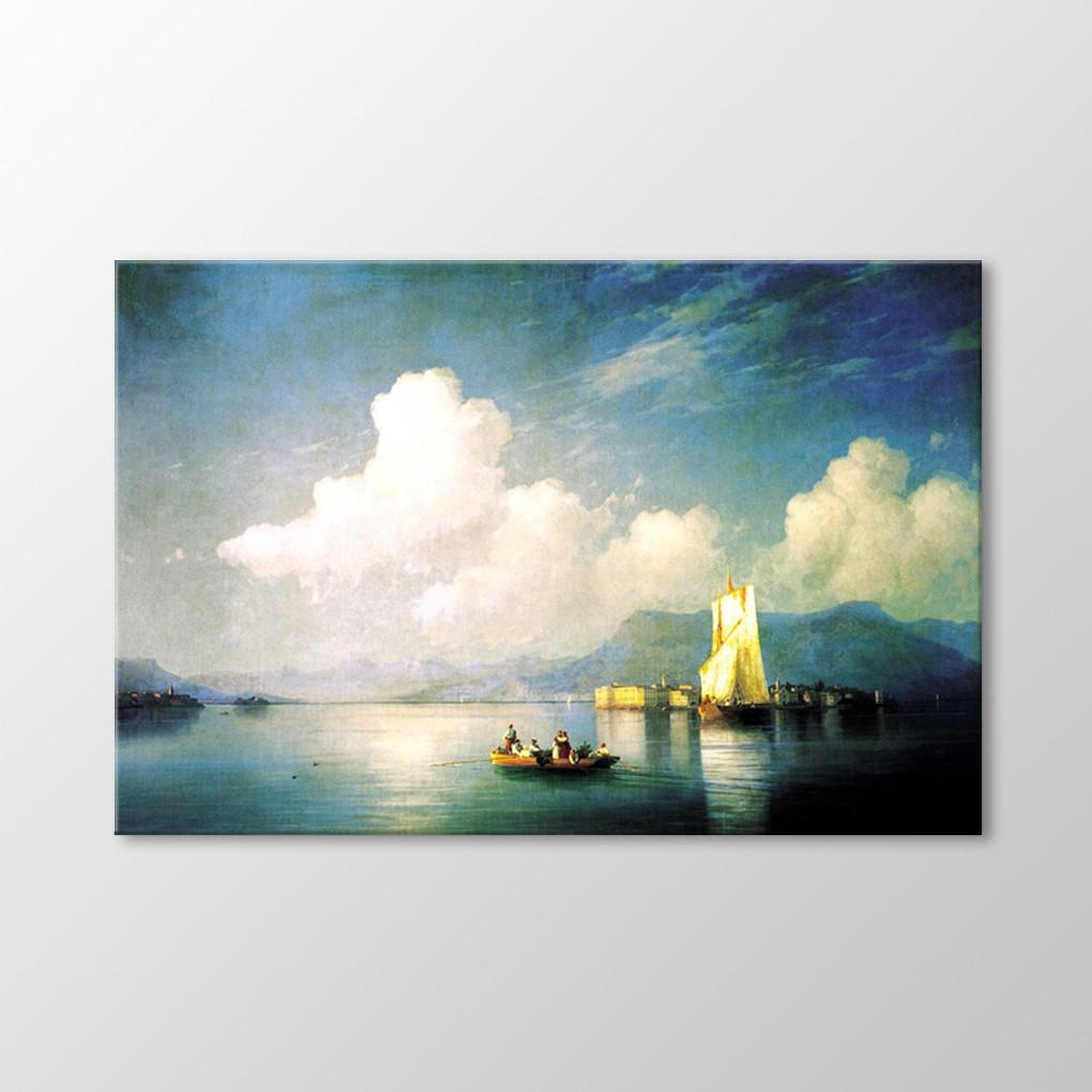 

Картина `` Вечернее озеро Маджоре , 1858 г.