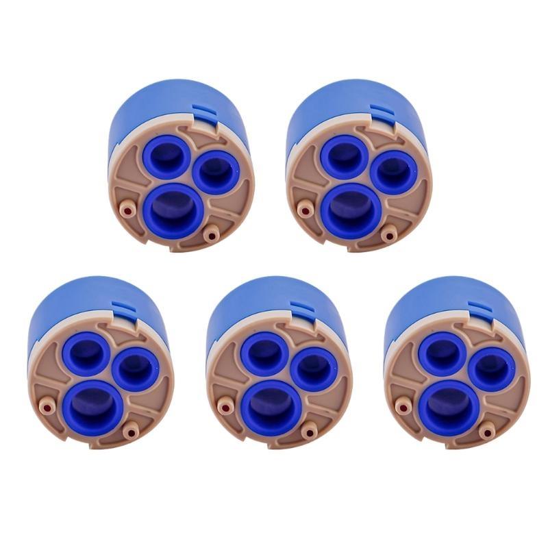 5pcs Ceramic Cartridge Efficient Water Management Part for Single handle Faucets