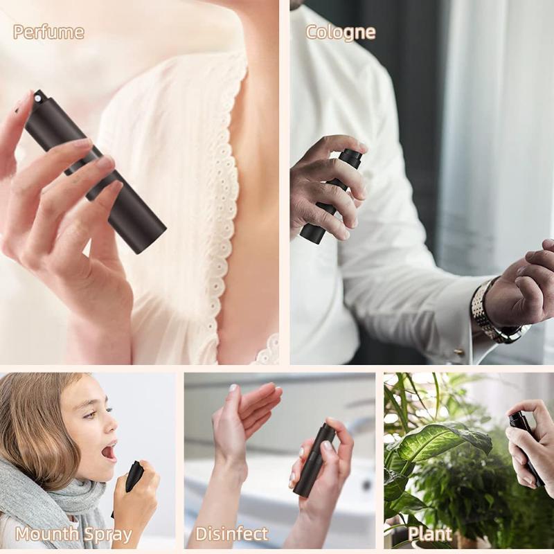 8ml Empty Cologne Spray Bottles Perfume Travel Refillable Spray Bottles Portable Leak-Proof Sprayers Suitable For Travel